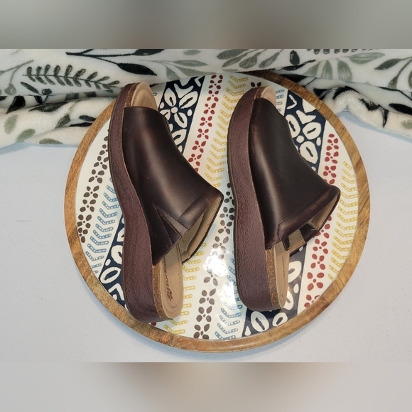 Rocky Brands 4 Eursole Brown My Time Women’s Slide Size 7M Leather - Picture 9 of 9